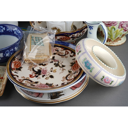 43 - Collector's lot including Mason's Mandalay hor d'oeuvres dish, bowl and plate, a Mid 20th Century It... 