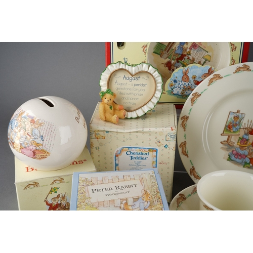 51 - Royal Doulton Beatrix Pottery nursery pottery to include: Bunnykins boxed bowl and spoon, loose Bunn... 