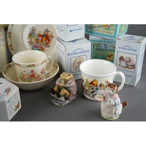 51 - Royal Doulton Beatrix Pottery nursery pottery to include: Bunnykins boxed bowl and spoon, loose Bunn... 