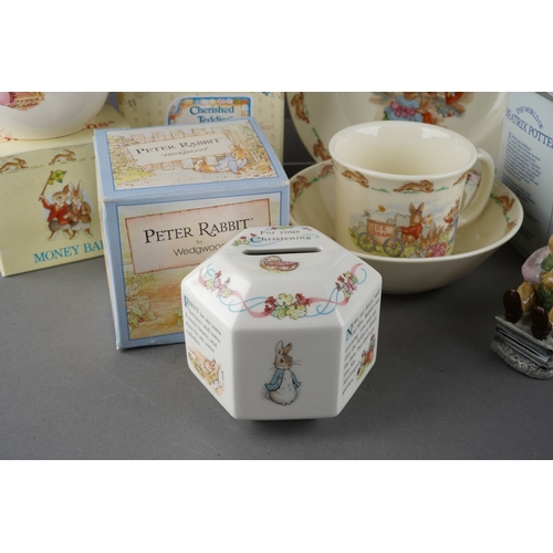 51 - Royal Doulton Beatrix Pottery nursery pottery to include: Bunnykins boxed bowl and spoon, loose Bunn... 