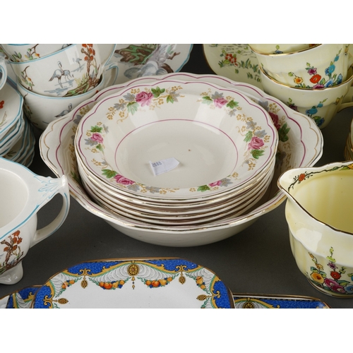 54 - Assorted early 20th Century part tea sets including Crown Staffordshire F12917 decorated with flower... 