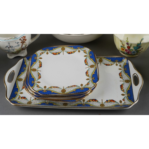 54 - Assorted early 20th Century part tea sets including Crown Staffordshire F12917 decorated with flower... 