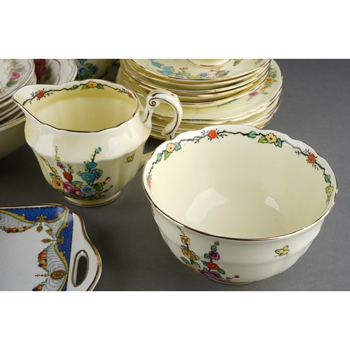 54 - Assorted early 20th Century part tea sets including Crown Staffordshire F12917 decorated with flower... 