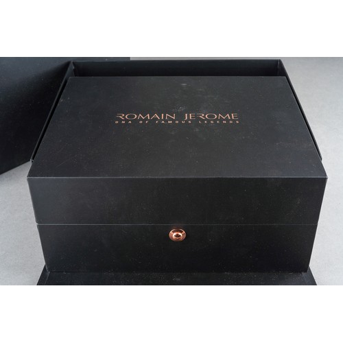 9 - A boxed Romain Jerome DNA of Famous Legends Titanic DNA Collection watch box, comes with a certifica... 