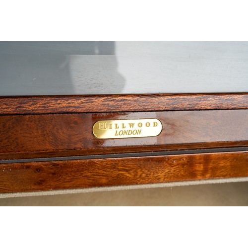 17 - A Hillwood of London Birds Eye Maple finish and glazed automatic watch winding cabinet to contain up... 