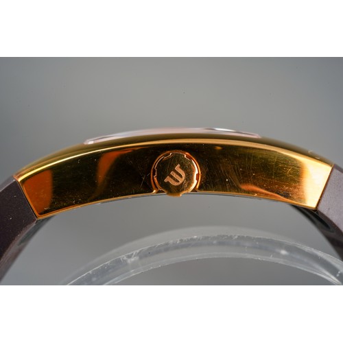 18 - A Maurice Lacroix stainless steel quartz wristwatch. The white dial with Arabic numerals and twelve ... 