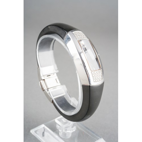 19 - A Maurice Lacroix 'Miss Universe' limited edition diamond set stainless steel quartz wristwatch. The... 