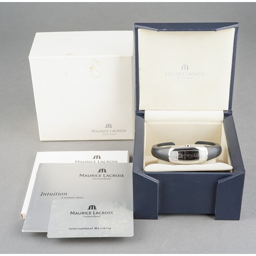 23 - A Maurice Lacroix 'Miss Universe' limited edition diamond set stainless steel quartz wristwatch. The... 