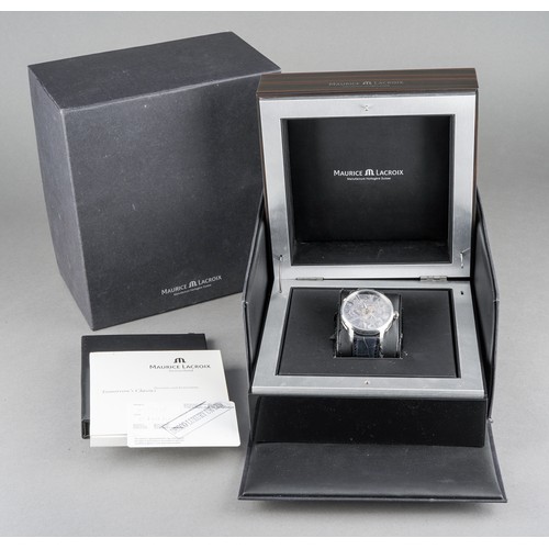30 - A Maurice Lacroix Masterpiece Squelette Skeleton Dial Manual Wind Wristwatch, Ref no: MP7138 [SS001-... 