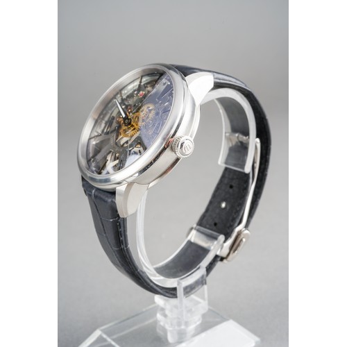 30 - A Maurice Lacroix Masterpiece Squelette Skeleton Dial Manual Wind Wristwatch, Ref no: MP7138 [SS001-... 