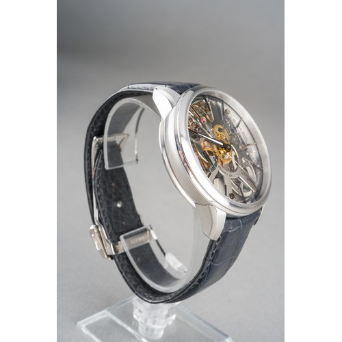 30 - A Maurice Lacroix Masterpiece Squelette Skeleton Dial Manual Wind Wristwatch, Ref no: MP7138 [SS001-... 