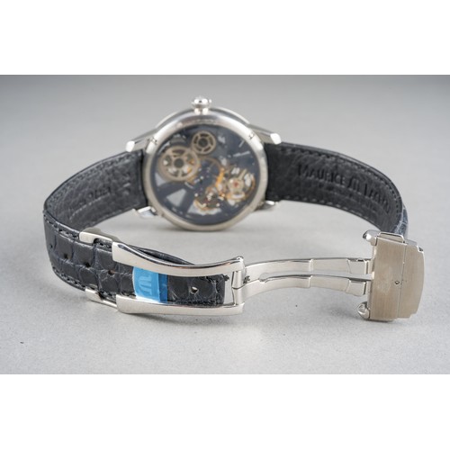 30 - A Maurice Lacroix Masterpiece Squelette Skeleton Dial Manual Wind Wristwatch, Ref no: MP7138 [SS001-... 