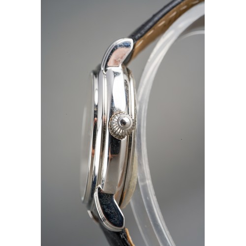 32 - A boxed Maurice Lacroix gents stainless steel automatic wrist watch on a branded black leather strap... 