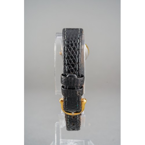 36 - A MAURICE LACROIX Diamond Quartz Ladies wristwatch, serial number 55908, gilt metal case with caboch... 