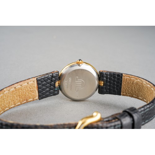 36 - A MAURICE LACROIX Diamond Quartz Ladies wristwatch, serial number 55908, gilt metal case with caboch... 