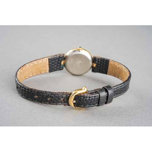 36 - A MAURICE LACROIX Diamond Quartz Ladies wristwatch, serial number 55908, gilt metal case with caboch... 
