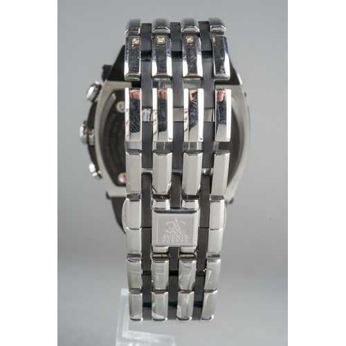 40 - A boxed Avenir Chrono Boss Premiere chronograph automatic gents stainless steel and titanium wrist w... 