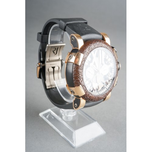 43 - A boxed limited edition Romain Jerome 18ct, stainless steel and titanium DNA of Famous Legends 