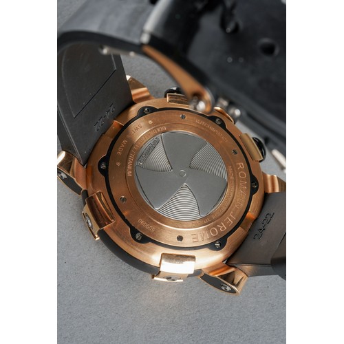 43 - A boxed limited edition Romain Jerome 18ct, stainless steel and titanium DNA of Famous Legends 