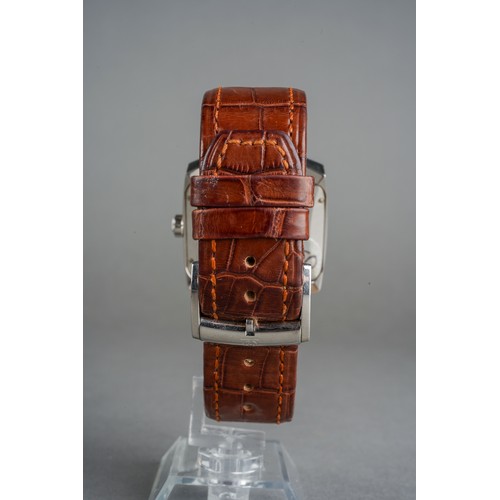 45 - A boxed Baume & Mercier Hampton Spirit gent's stainless steel automatic wrist watch on a branded bro... 