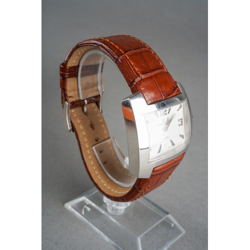 45 - A boxed Baume & Mercier Hampton Spirit gent's stainless steel automatic wrist watch on a branded bro... 