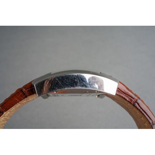 45 - A boxed Baume & Mercier Hampton Spirit gent's stainless steel automatic wrist watch on a branded bro... 
