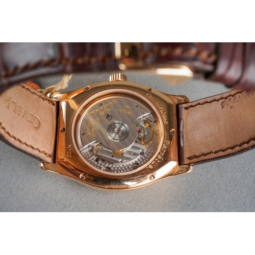 46 - A boxed Girrard-Perregaux Richville Quantieme Perpetual Calendar 18ct gold automatic gent's limited ... 