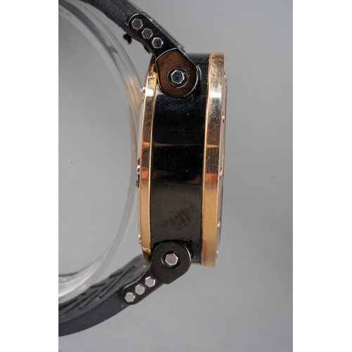 48 - A boxed Jacob and Co Epic II E3RGC 18ct rose gold and stainless steel gent's chronograph automatic w... 