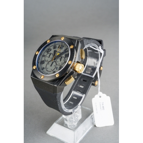 53 - TW STEEL; a Gentleman's Renault F1 Team TW682 Edelstahl [stainless steel] wristwatch, the black case... 