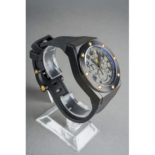 53 - TW STEEL; a Gentleman's Renault F1 Team TW682 Edelstahl [stainless steel] wristwatch, the black case... 