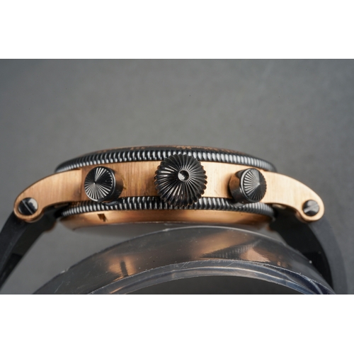 54 - A boxed CHRONOSWISS Timemaster Split Second CH 7335R limited edition Wristwatch, no. 16/55, the 44mm... 