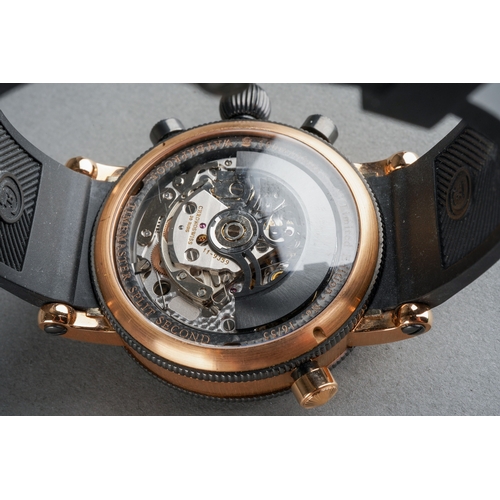 54 - A boxed CHRONOSWISS Timemaster Split Second CH 7335R limited edition Wristwatch, no. 16/55, the 44mm... 
