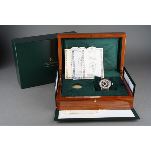 54 - A boxed CHRONOSWISS Timemaster Split Second CH 7335R limited edition Wristwatch, no. 16/55, the 44mm... 