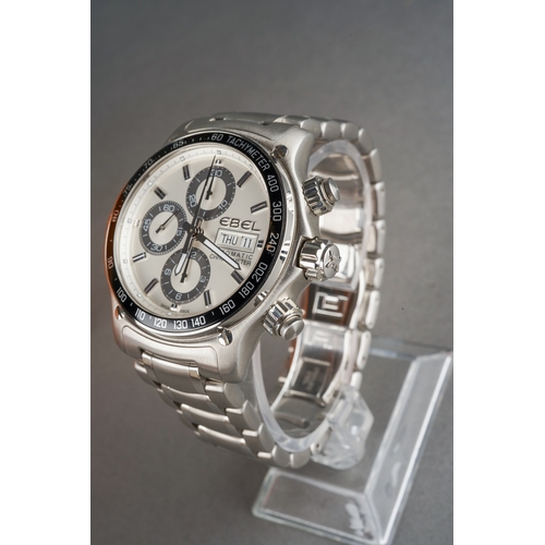 56 - An EBEL 1911 Discovery Automatic Stainless Steel Wristwatch, the reverse case numbered 9750L62  A198... 