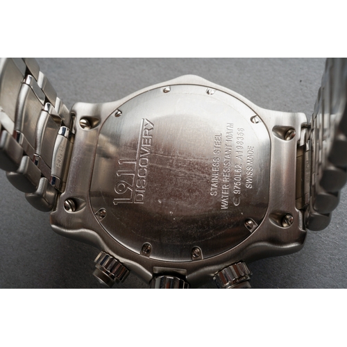 56 - An EBEL 1911 Discovery Automatic Stainless Steel Wristwatch, the reverse case numbered 9750L62  A198... 