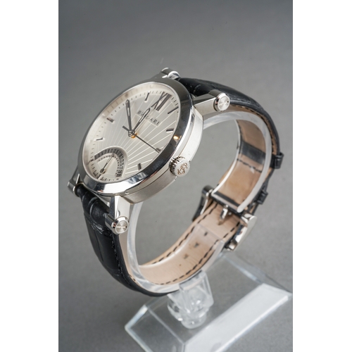 57 - A BULGARI 'Sotirio' stainless steel automatic wristwatch. The dial with silver tone hourly applied m... 