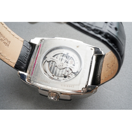 59 - A BULOVA BVA Series 21 Jewels Automatic Wristwatch, model 98A118, tonneau dial with subsidiary dials... 