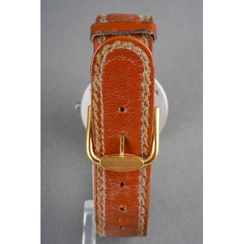 2 - A Bugatti wristwatch. The white dial with black Arabic numerals, case diameter approx 32mm, assessed... 