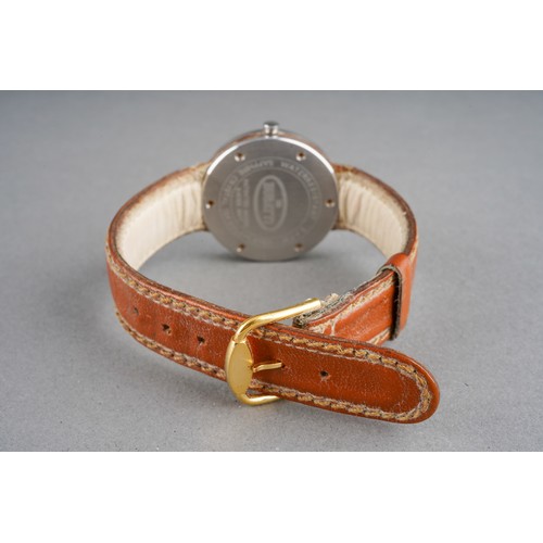 2 - A Bugatti wristwatch. The white dial with black Arabic numerals, case diameter approx 32mm, assessed... 