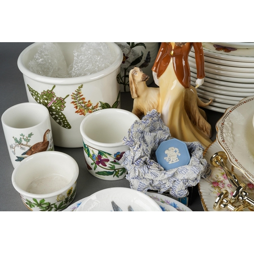 75 - Assorted ceramics including Portmeirion Botanic Garden dinnerware, Noritake two handled posy vase, S... 