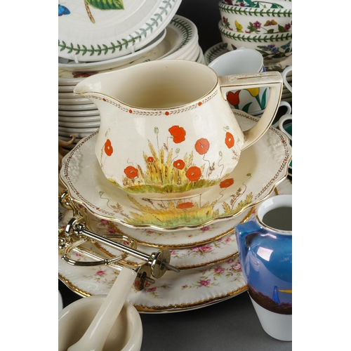 75 - Assorted ceramics including Portmeirion Botanic Garden dinnerware, Noritake two handled posy vase, S... 