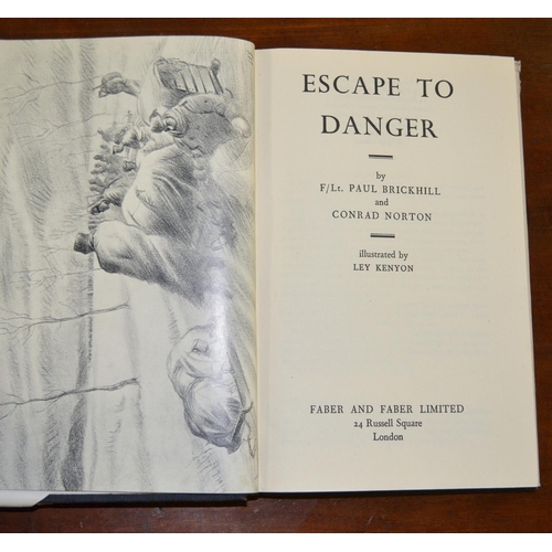 250 - Escape to Danger by F/LT Paul Brickhill & Conrad Norton 1949 - illustrated by Ley Kenyon - Published... 