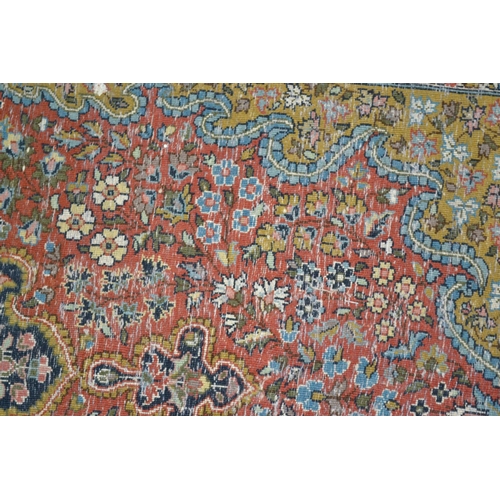 15 - A superb quality colourful Persian silk rug - approximately 5ft by 3ft