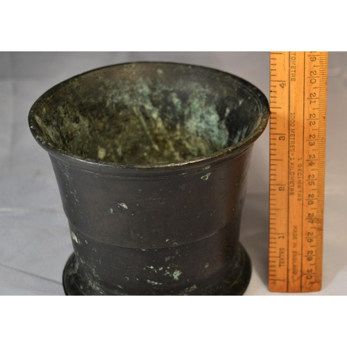 361 - An antique bronze mortar probably 17th or 18th century