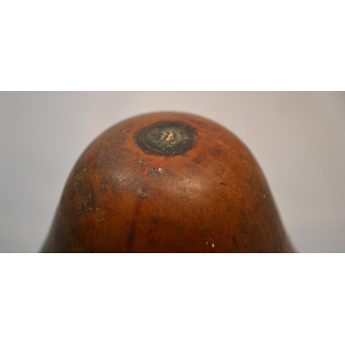 380 - A Georgian fruitwood tea caddy in the form of a pear c.1800 - 6