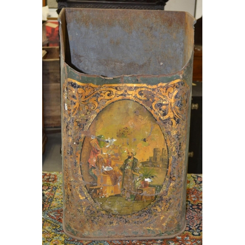 32 - A rare late Victorian painted tin Toleware shop display tin by Parnall & Sons of Bristol. The front ... 
