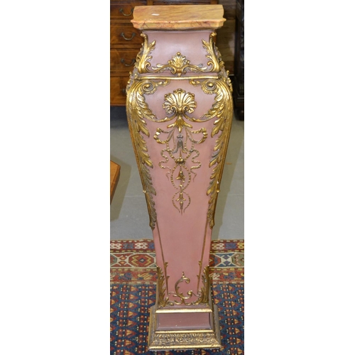 33 - A large Rococo style pedestal