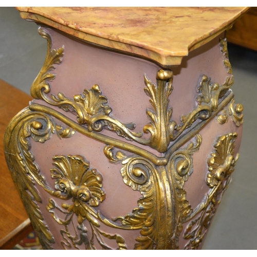 33 - A large Rococo style pedestal