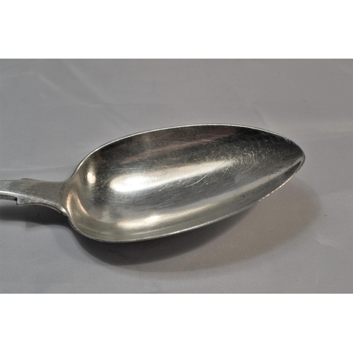 323 - A Georgian silver serving spoon - London 1812 by Thomas Dicks - 2.36 ozt - 8.5