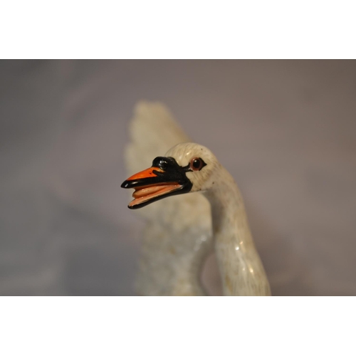 401 - A 19th Century Meissen figure of a swan - approx 3.5